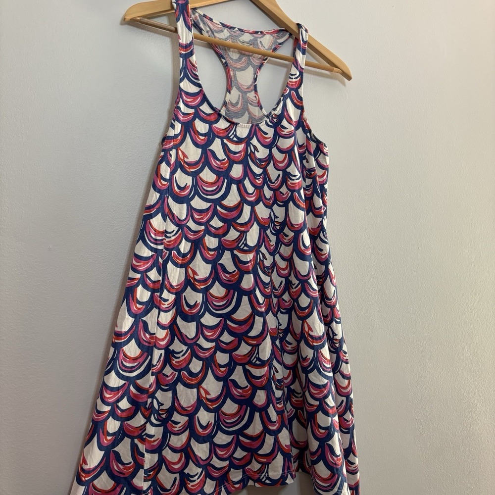 Lilly Pulitzer Dress Monterey XS Cutout Pink White Blue Scallop Pima Cotton Prep